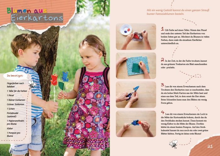 Mein Bastelbuch: Bastelspaß für die Kleinsten: kinderleichte Ideen für Kinder von zwei bis vier Jahren. Perfekt auch für die KITA.