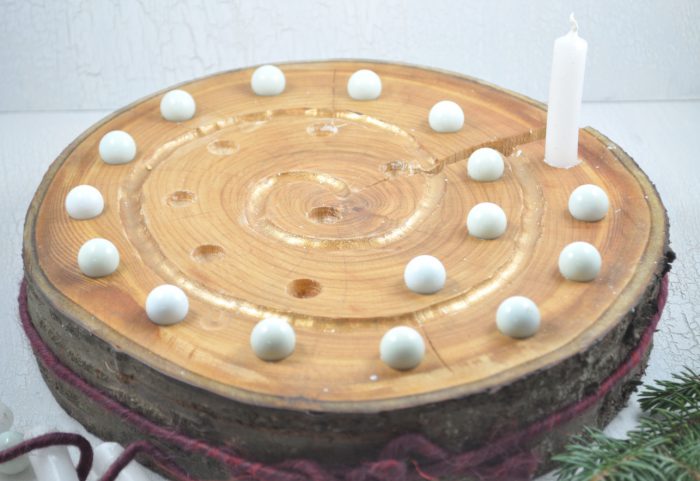 Adventsspirale aus Holz - besinnlich durch den Advent. Eine Alternative zum Adventskalender oder Adventskranz.